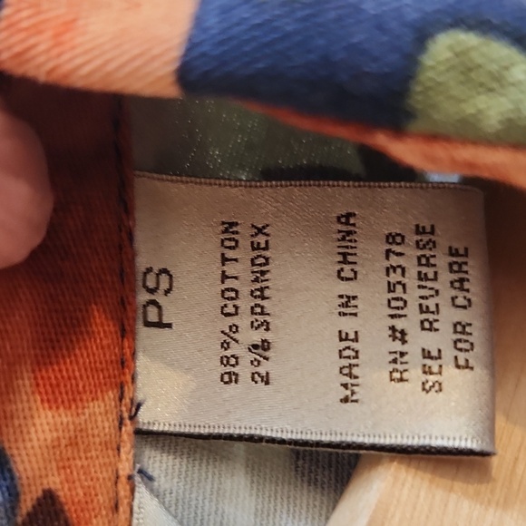 Draper's & Damon's Bold Floral Pattern Jean Jacket Style Size S/P - Picture 8 of 10